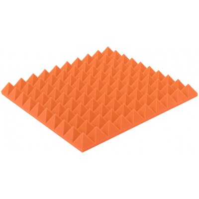 Akustický panel oranžový PYRAMIDA 50×50 cm tloušťka 5 cm – Hledejceny.cz