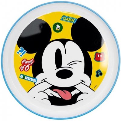 STOR Plastový talíř MICKEY 22 cm protiskluzový – Zboží Dáma
