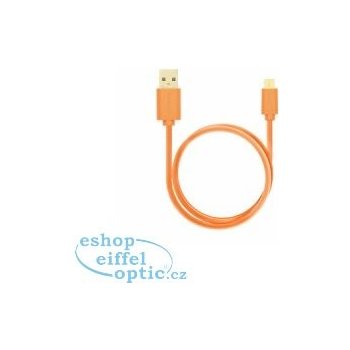 Axagon BUMM-AM20QO Micro USB, 2A, 2m, oranžový