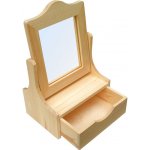 Dřevotéka UNO dřevěná šperkovnice SP001 přírodní borovice 23 x 15 cm – Sleviste.cz