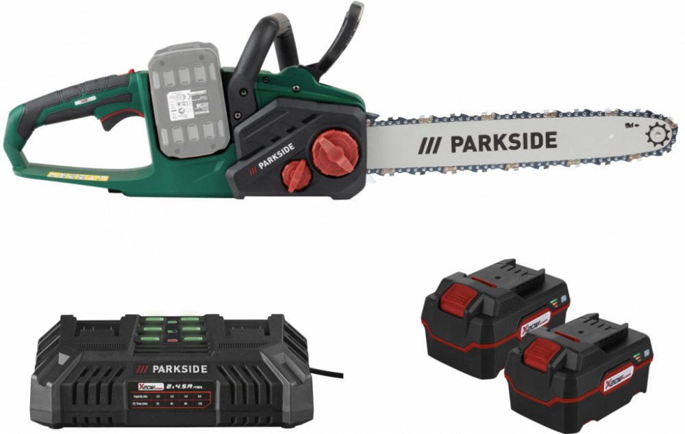 ParkSide PKSA 40-Li B2 Akkus Láncfűrész Akkuk és Töltő - Haz - Foto 4