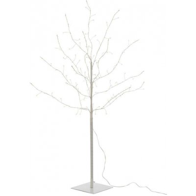 J-Line by Jolipa Dekorace bílý svítící stromeček Tree Bare Led M - Ø 80*100 cm - J-Line by Jolipa – Hledejceny.cz