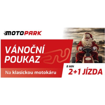 Vánoční dárkový poukaz MOTOPARK na 2+1 jízdu v motokáře – Zboží Dáma