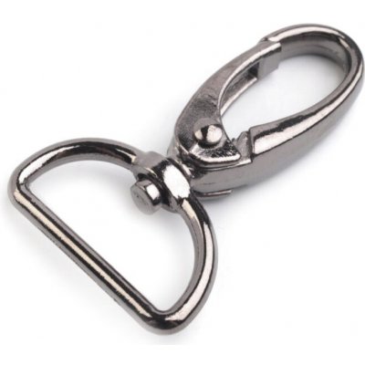 Pro Háčkování Karabina oválná s otočným polokroužkem černý nikl – Hledejceny.cz