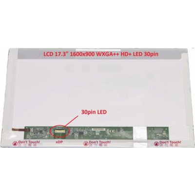 Acer Aspire E5-772G display 17.3" LED LCD displej WXGA++ HD+ 1600x900 lesklý povrch