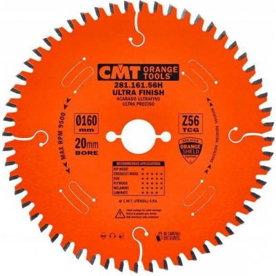 CMT Pilový kotouč na lamino a dřevotřísku 165x20 mm 56 zubů 281.166.56H – Zboží Dáma