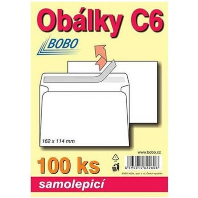 Obálky C6 samolepicí (bal. 100ks) – Zbozi.Blesk.cz