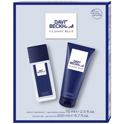 David Beckham Classic Blue deodorant sklo 75 ml + sprchový gel 200 ml dárková sada – Zboží Mobilmania