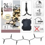 M.A.T. osvětlení vánoční 2m 24LED teplá bilý 8 funkcí zelený IP44 – Hledejceny.cz