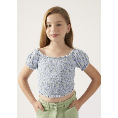 Mayoral top s žabičkováním tmavá mint – Zboží Dáma