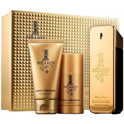 Paco Rabanne 1 Million EDT 100 ml + balzám po holení 75 ml + deostick 75 ml dárková sada – Hledejceny.cz