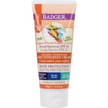 Badger Baby krém na opalování mandarinka/vanilka SPF30 87 ml