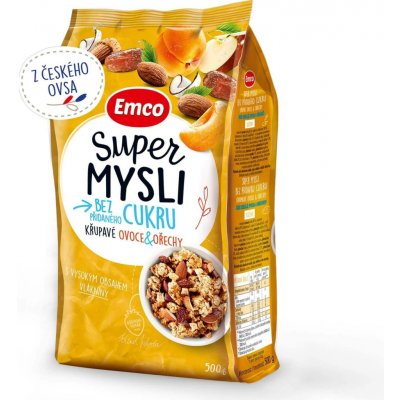 Super mysli bez přidaného cukru s ovocem a ořechy, 500 g – Sleviste.cz
