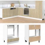 Petrashop Skříňka na troubu dub sonoma 60 x 46 x 81,5 cm dřevotříska – Zboží Dáma