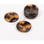Knoflík imitace rohoviny (želva) no. 715 20mm – Zboží Dáma