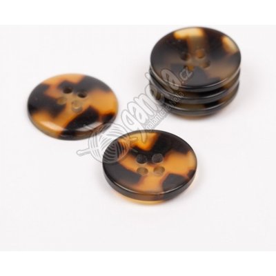 Knoflík imitace rohoviny (želva) no. 715 20mm – Zboží Dáma
