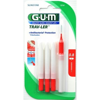 GUM Trav-Ler mezizubní kartáčky 0,8 mm 6 ks