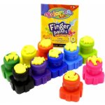 Patio Prstové barvy s razítky Colorino 10 ks – Zboží Dáma