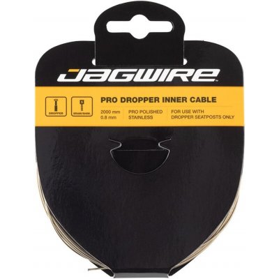 Jagwire lanko Dropper Inner Cable Pro Polished Stainless 0.8x2000mm – Zboží Mobilmania