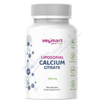 Vegmart Liposomal Calcium Citrate 500 mg 60 kapslí – Hledejceny.cz