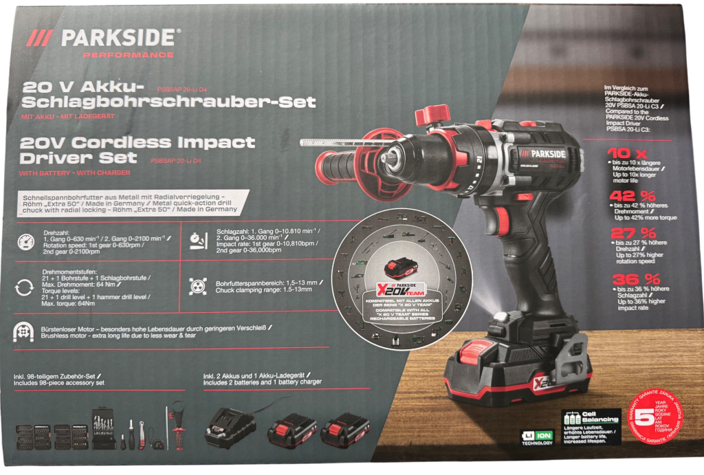 Parkside Performance PSBSAP 20-Li D4