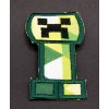 Nášivka Nažehlovací záplata - Minecraft Creeper - Syčák - rozměr 3,8 cm x 6,5 cm