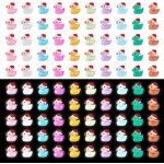 DIKARIYA Miniaturní Halloweenské Dekorace, 20 Malých Halloweenských Ozdob s Čarodějnicemi a Duchy, – Hledejceny.cz