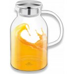 Wilmax Skleněný džbán z borosilikátového skla na nápoje s kovovým víkem 2100 ml – Hledejceny.cz