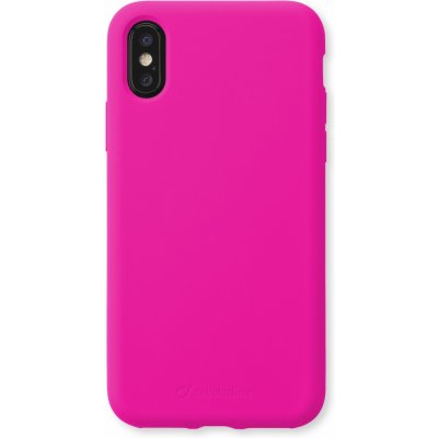 Pouzdro CellularLine SENSATION Apple iPhone XS Max růžové neon