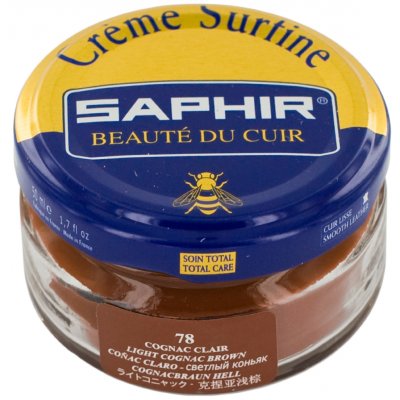 Saphir Barevný krém na kůži Creme Surfine 0032 78 Cognac Clair 50 ml – Zboží Mobilmania