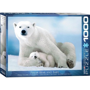 EuroGraphics Lední medvěd s mládětem 1000 dílků