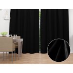 Biante Sametový závěs Velvet Premium SVP-041 Černý - šířka 135 cm 135x190 cm – Hledejceny.cz