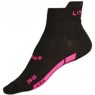 Litex sportovní ponožky CoolMax 9A015 reflexní růžová