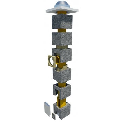 Komíny CZ Keramo komínová sestava 160 mm 5 m úhel vývodu 45° – Sleviste.cz