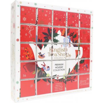 English Tea Shop Pyramidky Adventní kalendář červený puzzle 25 ks