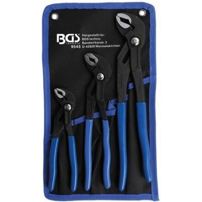 BGS 9545, Sada kleští sika | aretovatelné | 175 / 240 / 300 mm | 3dílná – Sleviste.cz