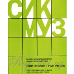 Shostakovich 2 Violins and Piano 5pcs Noty – Zboží Dáma