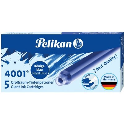 Pelikan 4001 Inkoustové bombičky 5 ks modré – Zboží Dáma