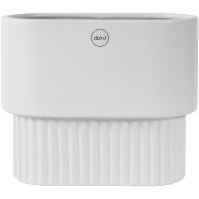 Květináč Front Oval White 17 cm DBKD – Hledejceny.cz