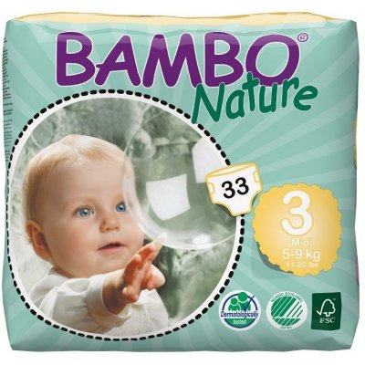 Bambo Nature 3 Midi pro 5-9 kg 33 ks – Zbozi.Blesk.cz