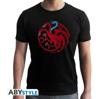 GAME OF THRONES pánské tričko "Targaryen's symbol" M ABYTEX493 – Zboží Mobilmania