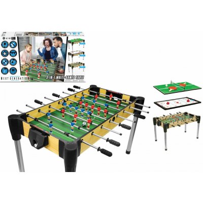 Herní stůl 3v1 hokej, fotbal, kulečník 122 cm – Hledejceny.cz