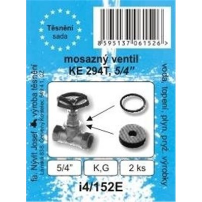 TĚSNĚNÍ NÝVLT s.r.o. SADA - těsnění na šroubení mosaz. ventilů KE294T - 5/4" - I4/152E – Hledejceny.cz