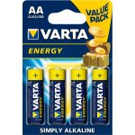 VARTA ALKALINE Energy AA 4ks 4106229414 – Zbozi.Blesk.cz