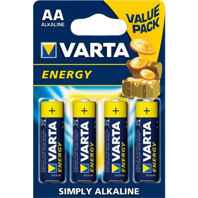 VARTA ALKALINE Energy AA 4ks 4106229414 – Zboží Mobilmania