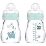 MAM láhev skleněná Feel Good modrá 170ml – Zboží Dáma