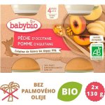 Babybio Broskev jablko 2 x 130 g – Zboží Mobilmania