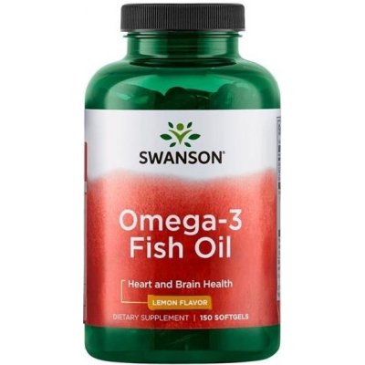 Swanson Omega-3 Fish Oil 180 EPA 120 DHA 150 kapslí
