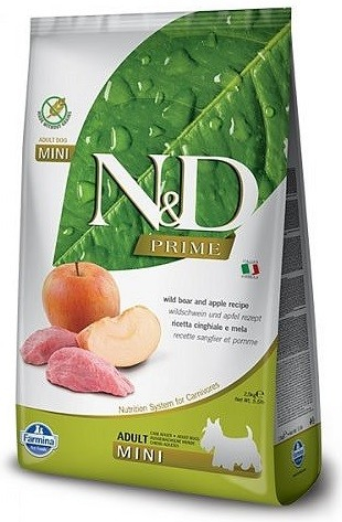 N&D Prime Dog Adult Mini Boar & Apple 4 x 2,5 kg