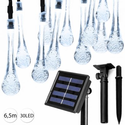 Solarsus 7694-1 LED solární řetěz 6,5m 30LED studená bílá – Hledejceny.cz